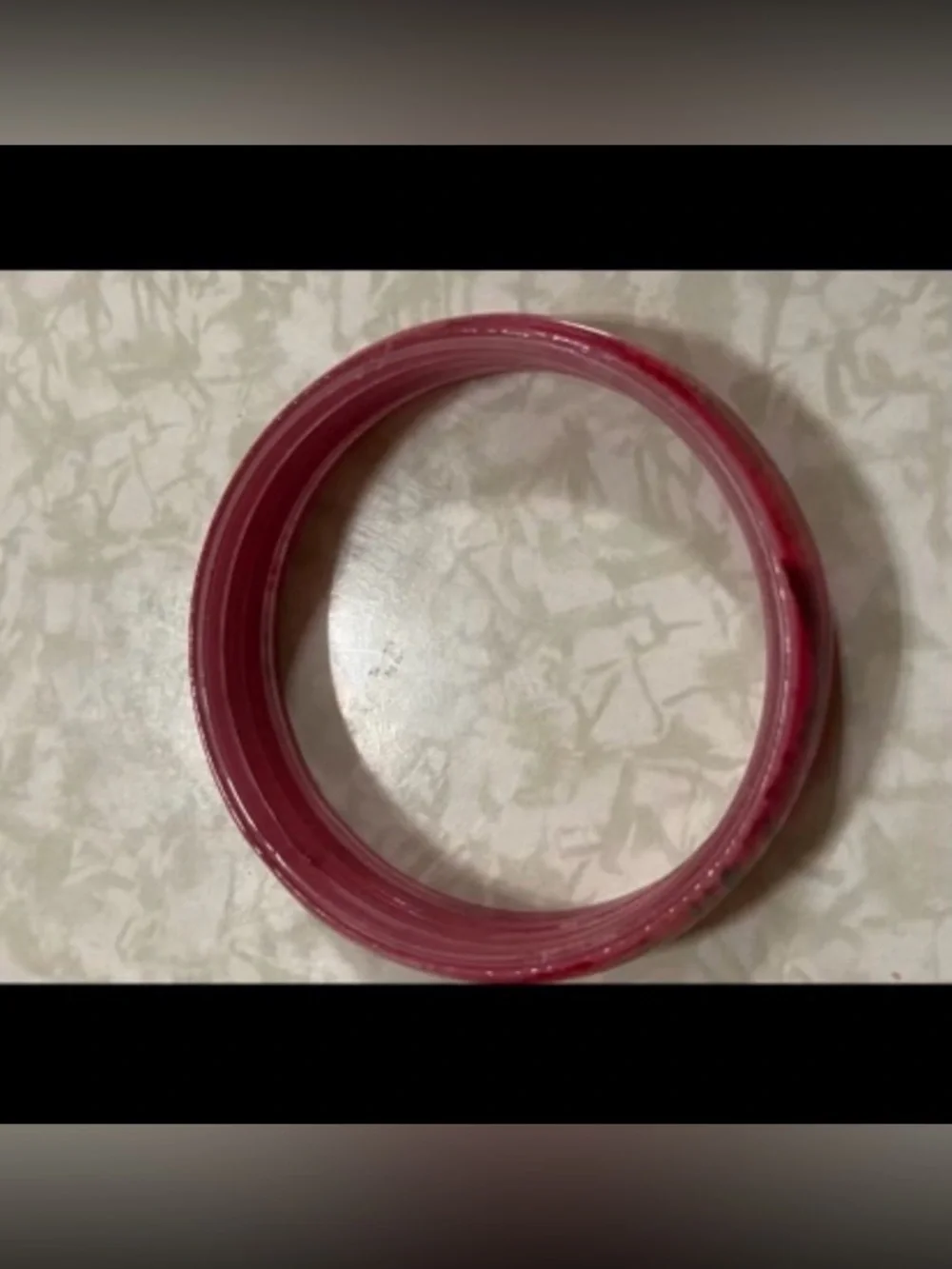 Red Plastic Childs Size Red Bangle Bracelet Set #7750 you get both